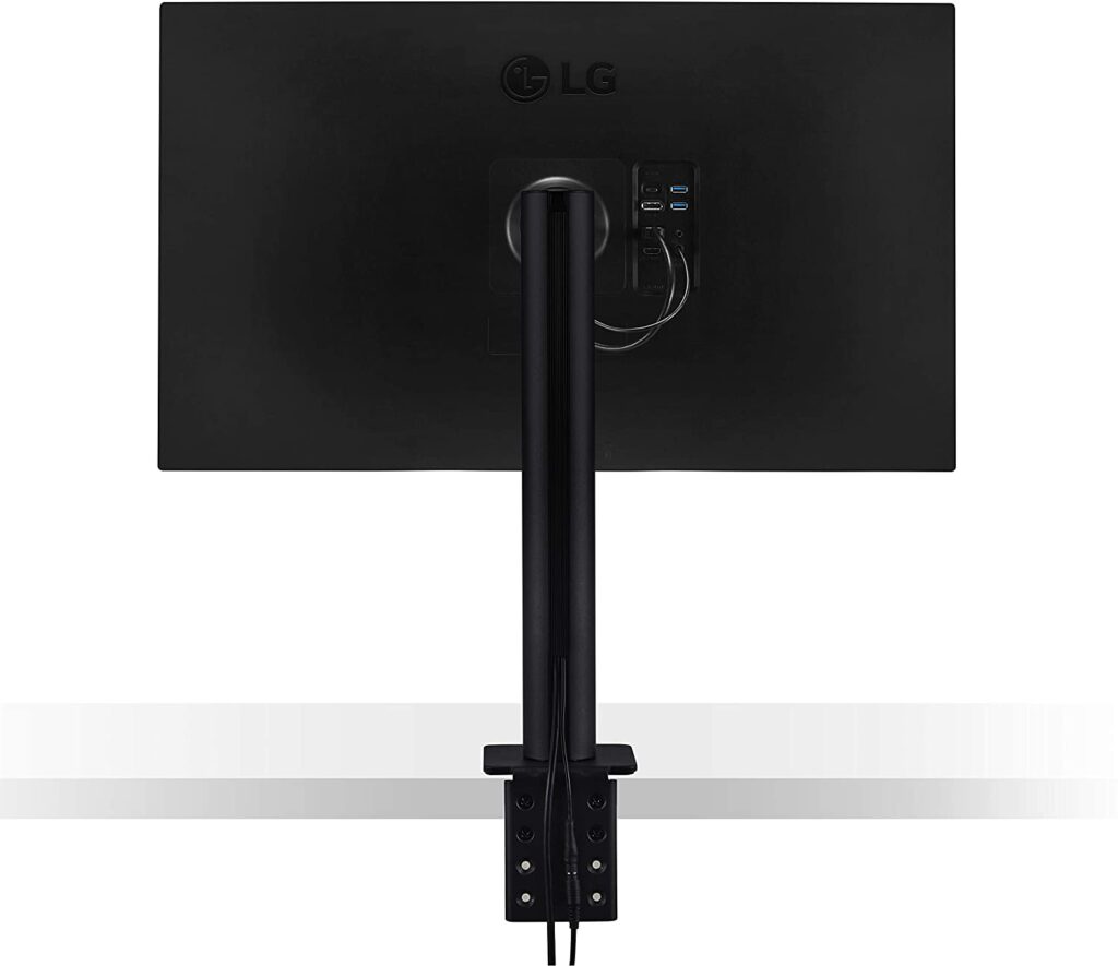 LG 32UN880-B monitor back part with stand